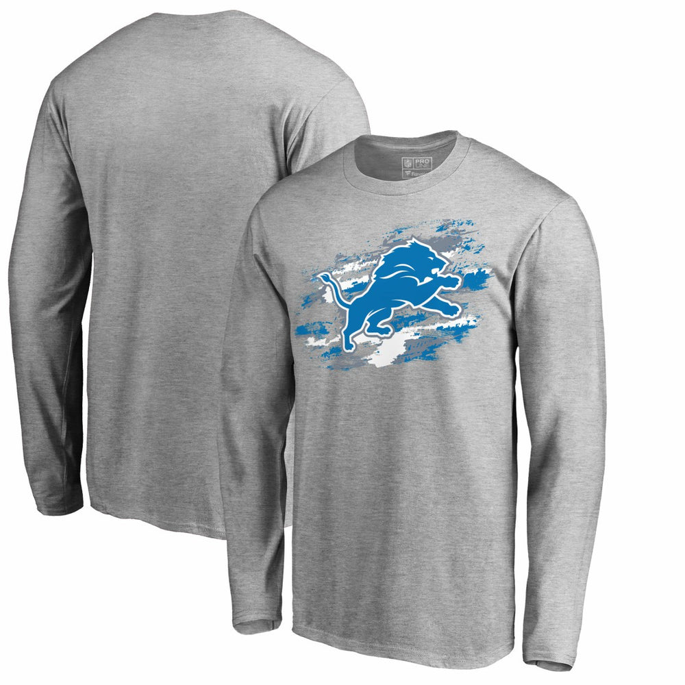 Detroit Lions True Colors Long Sleeve T-Shirt - Ash for sale