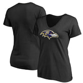 Baltimore Ravens Women's Primary Team Logo V-Neck T-Shirt - Black online