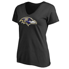 Baltimore Ravens Women's Primary Team Logo V-Neck T-Shirt - Black online