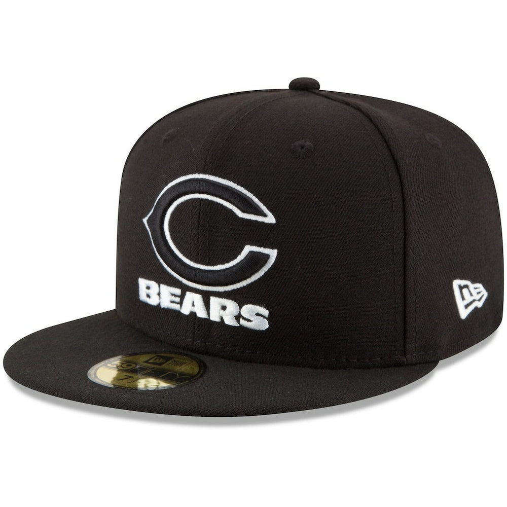 Chicago Bears New Era B-Dub 59FIFTY Fitted Hat - Black outlet
