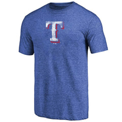 Texas Rangers Distressed Team 2 Tri-Blend T-Shirt Royal