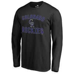 Colorado Rockies Victory Arch Long Sleeve T-Shirt Black