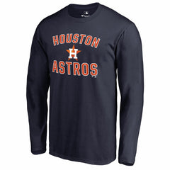 Houston Astros Victory Arch Long Sleeve T-Shirt Navy