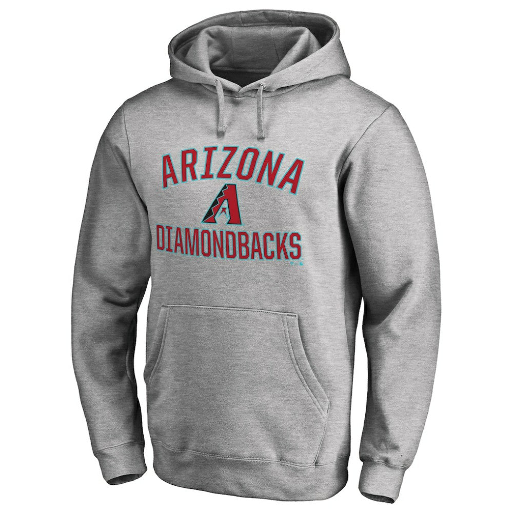 Arizona Diamondbacks Victory Arch Pullover Hoodie Ash