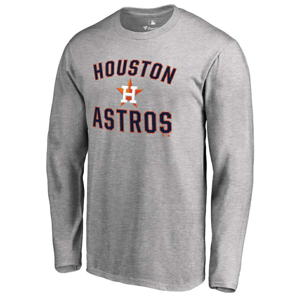 Houston Astros Victory Arch Long Sleeve T-Shirt Ash