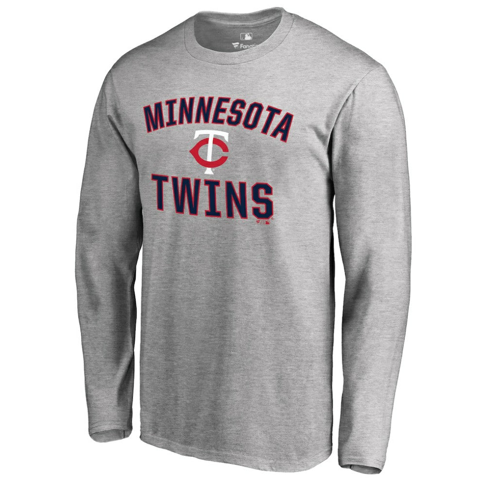 Minnesota Twins Victory Arch Long Sleeve T-Shirt Ash