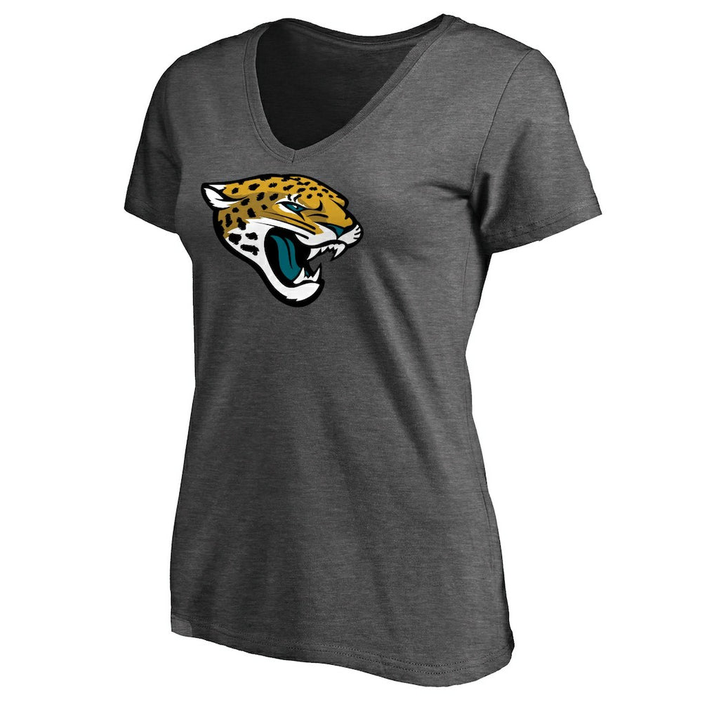 Jacksonville Jaguars Women's Team Logo T-Shirt - Heathered Gray cheap