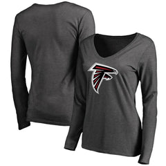 Atlanta Falcons Women's Team Logo Long Sleeve T-Shirt - Heathered Gray online