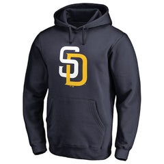 San Diego Padres Official Logo Fitted Pullover Hoodie Navy