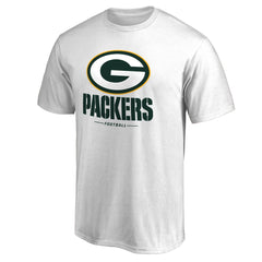 Green Bay Packers Team Lockup 2 T-Shirt - White for sale