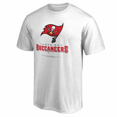 Tampa Bay Buccaneers Team Lockup T-Shirt - White on sale