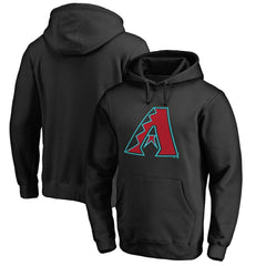 Arizona Diamondbacks Official Logo Fitted Pullover Hoodie Black