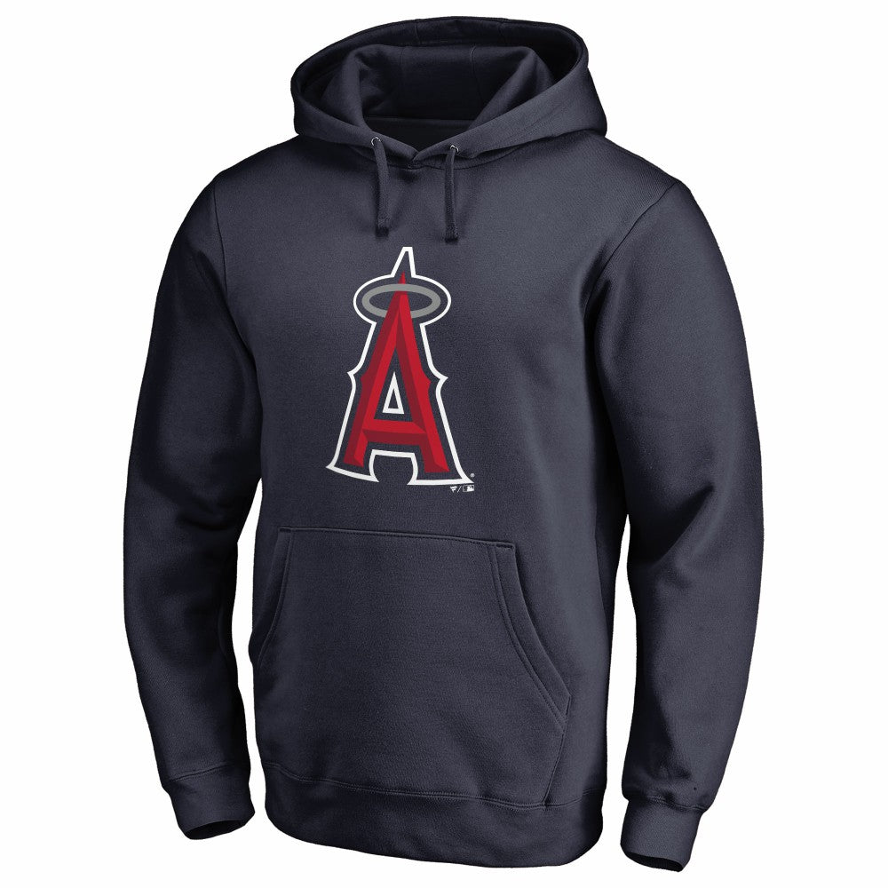 Los Angeles Angels Official Logo Fitted Pullover Hoodie Navy