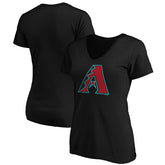 Arizona Diamondbacks Women's Secondary Color Primary Logo T-Shirt Black