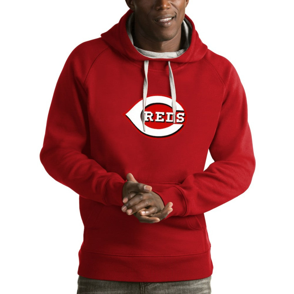 Cincinnati Reds Antigua Victory Pullover Hoodie Red