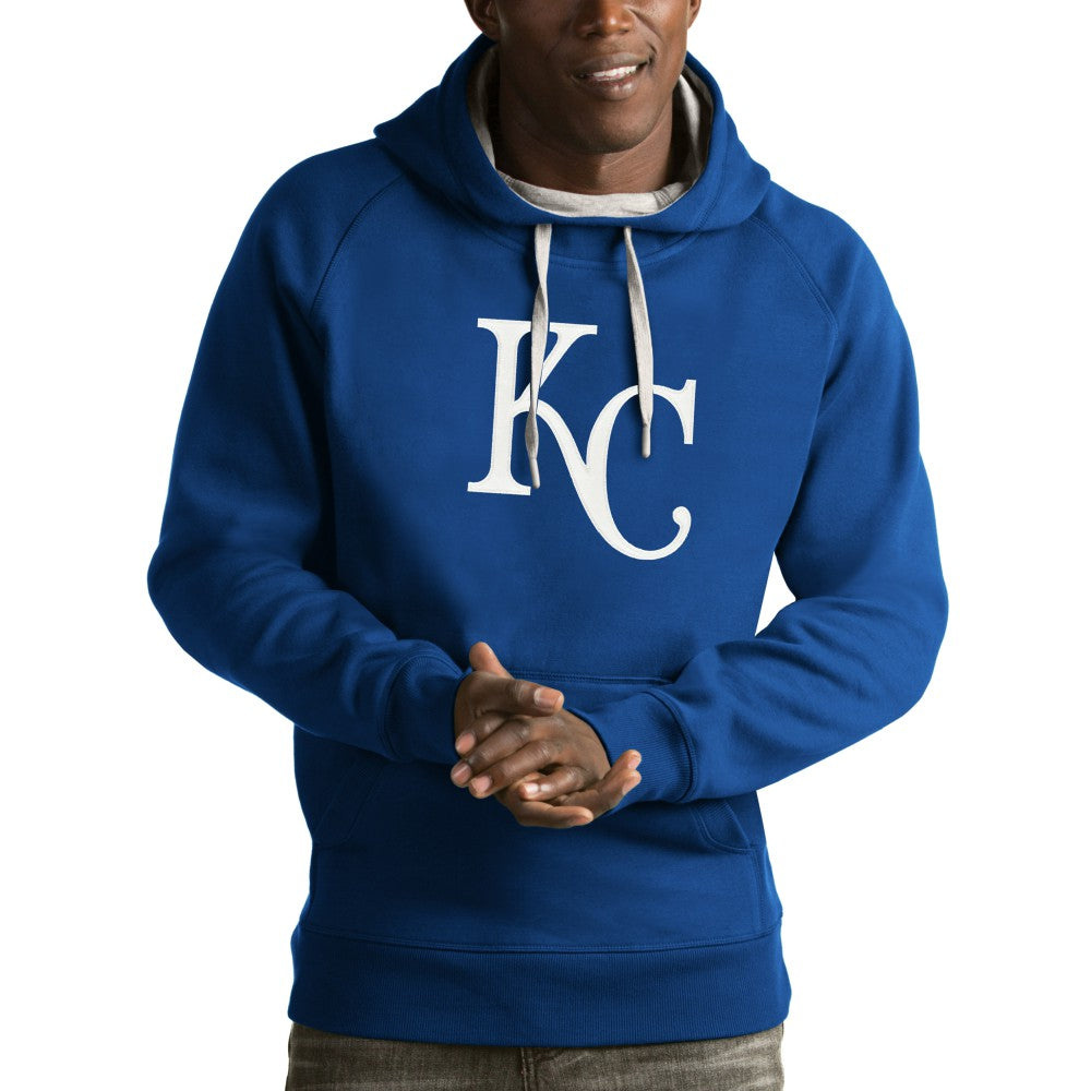 Kansas City Royals Antigua Victory Pullover Hoodie Royal