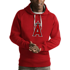 Los Angeles Angels Antigua Victory Pullover Hoodie Red