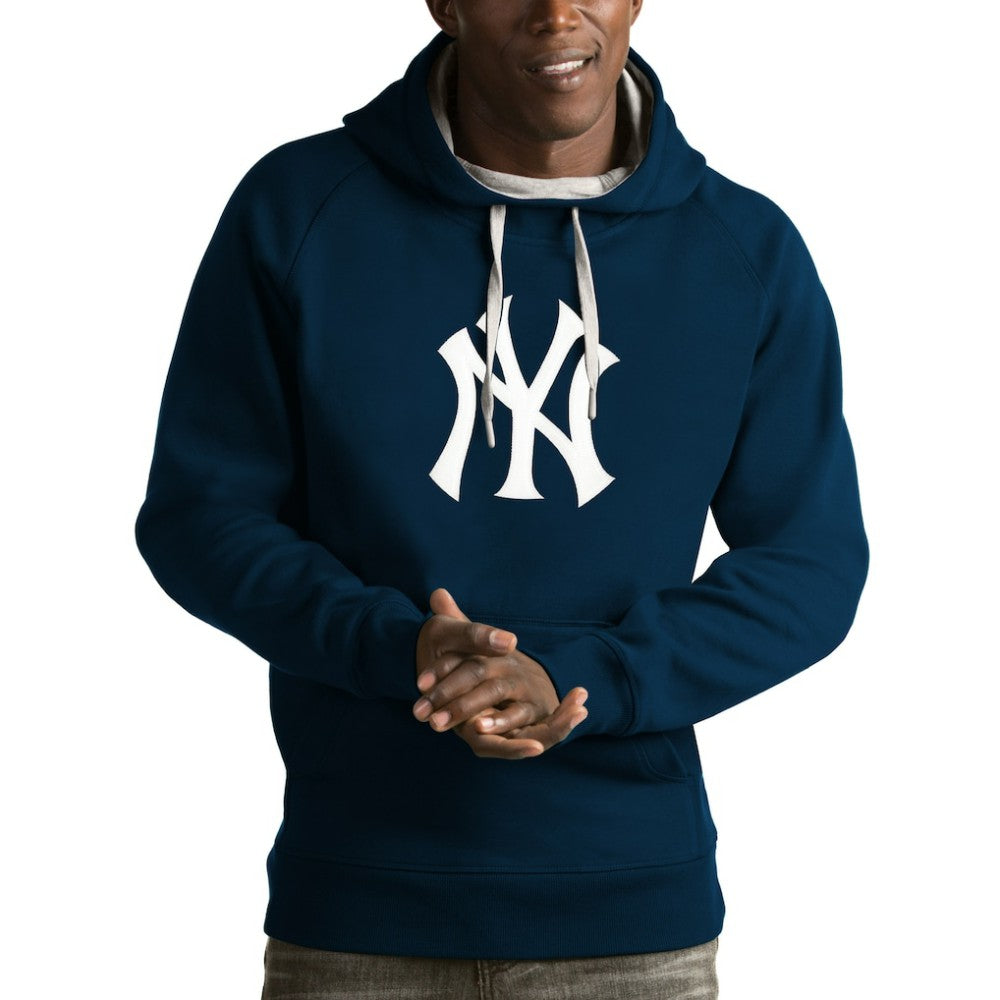 New York Yankees Antigua Victory Pullover Hoodie Navy