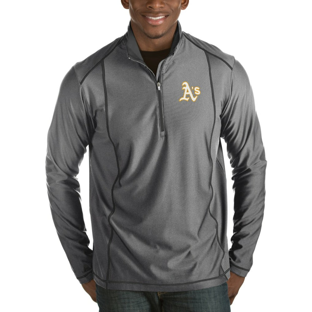 Athletics Antigua Tempo Half-Zip Pullover Jacket Heathered Charcoal
