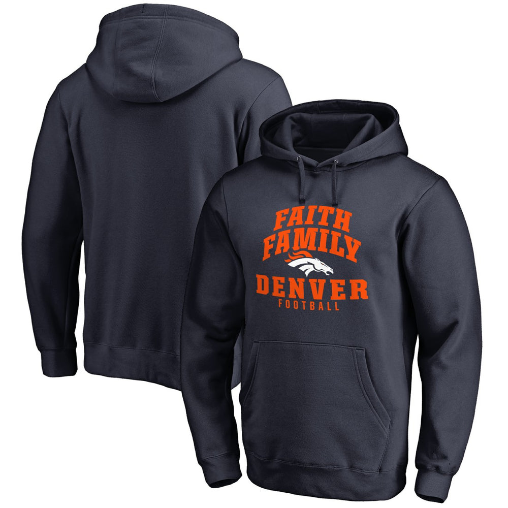 Denver Broncos Faith Family Pullover Hoodie - Navy cheap