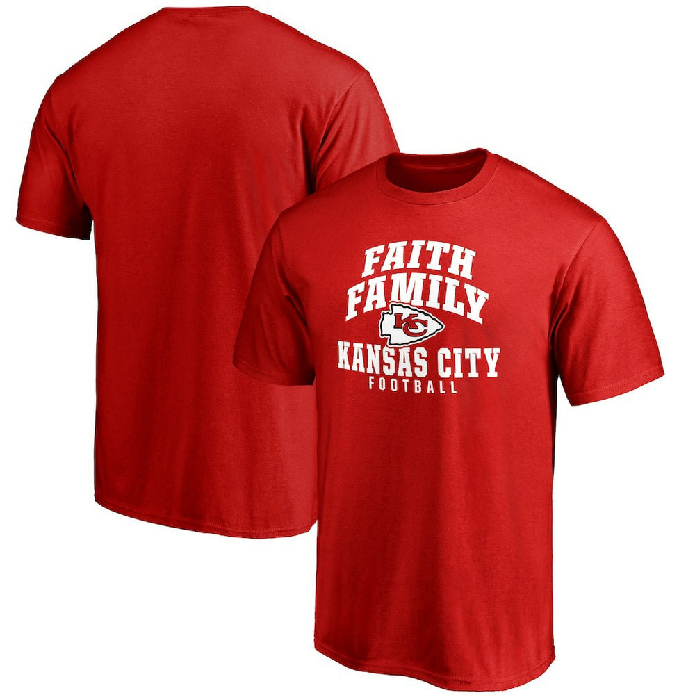 Kansas City Chiefs Faith Family T-Shirt - Red online