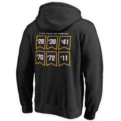 Boston Bruins Raise the Banner Pullover Hoodie - Black Hoodies
