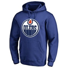 Edmonton Oilers Raise the Banner Pullover Hoodie - Royal Hoodies