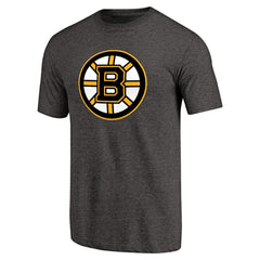 Boston Bruins Raise the Banner Tri-Blend T-Shirt - Heathered Black T-shirts