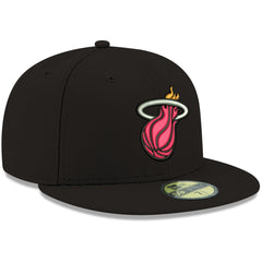 Miami Heat Team Color 59FIFTY Fitted Hat - Black shop