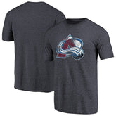 Colorado Avalanche Distressed Team Primary Logo Tri-Blend T-Shirt - Navy T-shirts