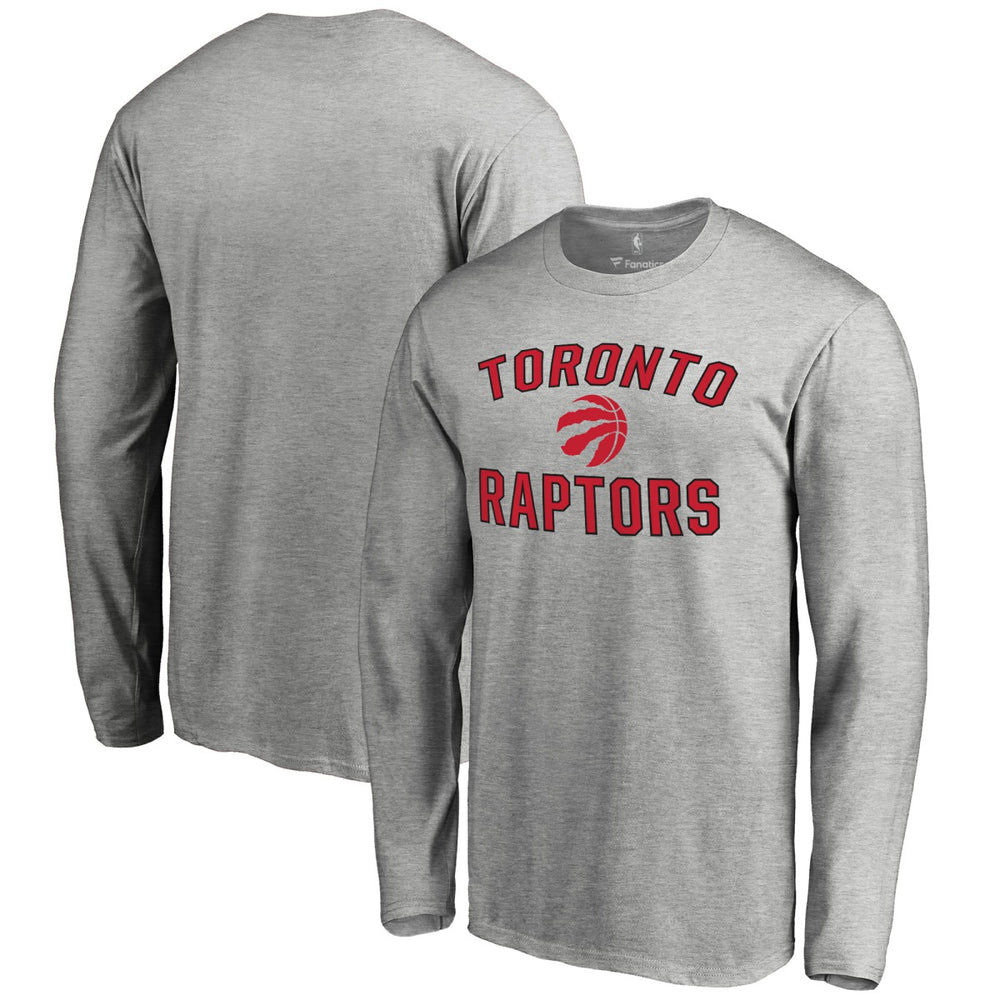Toronto Raptors Victory Arch Long Sleeve T-Shirt - Ash for sale