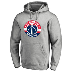 Washington Wizards Primary Logo Pullover Hoodie - Heather Gray for sale
