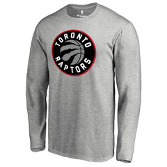Toronto Raptors Primary Logo Long Sleeve T-Shirt - Heather Gray outlet