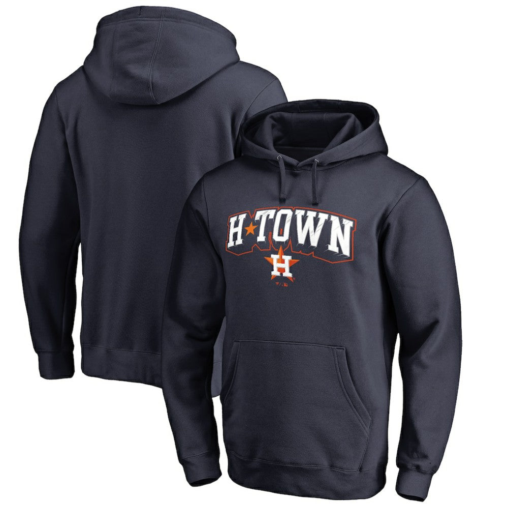 Houston Astros H Town Hometown Pullover Hoodie Navy