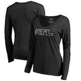 Atlanta Falcons Women's Alternate Logo Long Sleeve T-Shirt - Black cheap