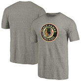 Chicago Blackhawks Throwback Logo 1937-1938 Tri-Blend T-Shirt - Ash T-shirts
