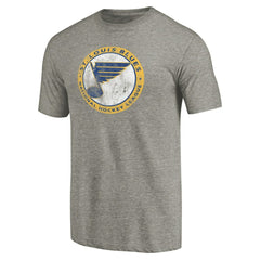 St. Louis Blues Throwback Logo 1970 Tri-Blend T-Shirt - Ash T-shirts