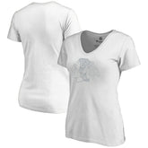 Chicago Blackhawks Women's Whiteout V-Neck T-Shirt - White T-shirts