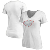 Minnesota Wild Women's Whiteout V-Neck T-Shirt - White T-shirts