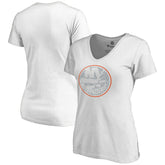 New York Islanders Women's Whiteout V-Neck T-Shirt - White T-shirts