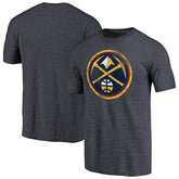 Denver Nuggets Distressed Team Logo Tri-Blend T-Shirt sale - Heather Navy cheap