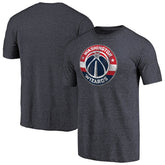 Washington Wizards Distressed Team Logo Tri-Blend T-Shirt - Heather Navy outlet