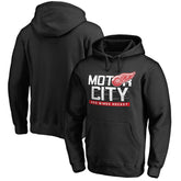 Detroit Red Wings Hometown Collection Motor City Pullover Hoodie - Black Hoodies