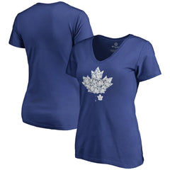 Toronto Maple Leafs Women's Hometown Collection Leafs V-Neck T-Shirt - Blue T-shirts
