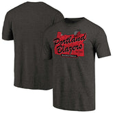 Portland Trail Blazers Hometown Collection Old Town 2 Tri-Blend T-Shirt - Black on sale