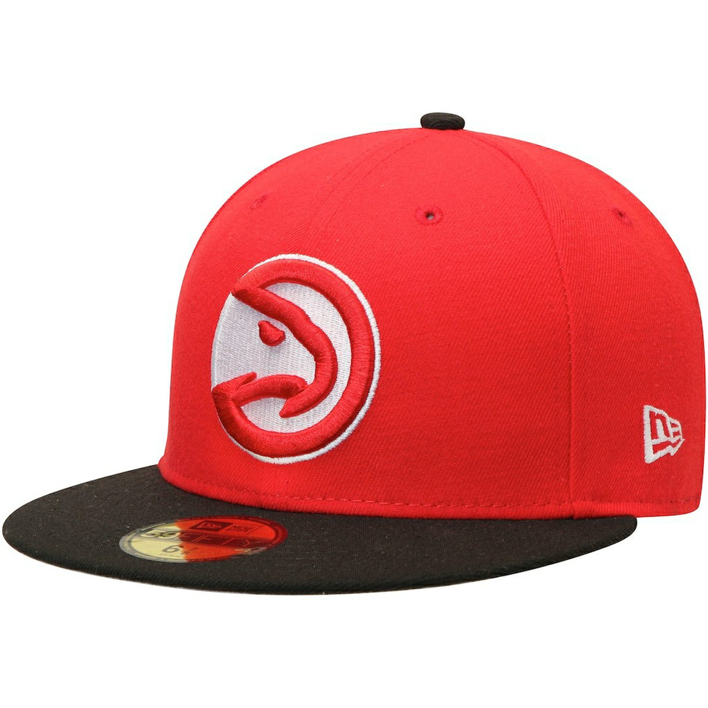 Atlanta Hawks Team Color 2Tone 59FIFTY Fitted Hat - Red/Black discount
