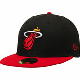 Miami Heat Team Color 2Tone 59FIFTY Fitted Hat - Black/Red sale