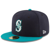 Seattle Mariners Alternate Authentic Collection On Field 59FIFTY Fitted Hat Navy/Teal