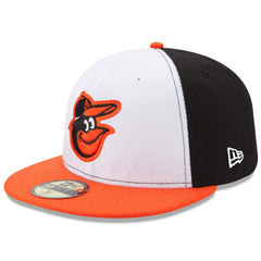 Baltimore Orioles Home Authentic Collection On-Field 59FIFTY Fitted Hat White/Orange