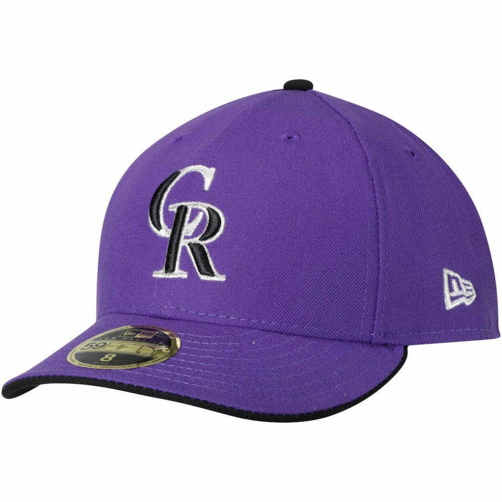Colorado Rockies Alternate 2 Authentic Collection On-Field Low Profile 59FIFTY Fitted Hat Purple